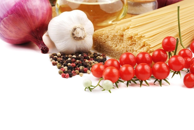 świeże składniki na stole